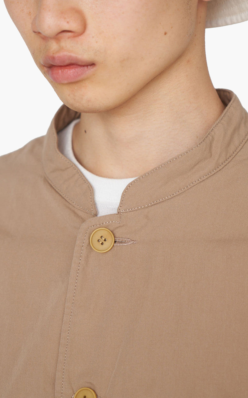 Nanamica Band Collar Jacket Camel