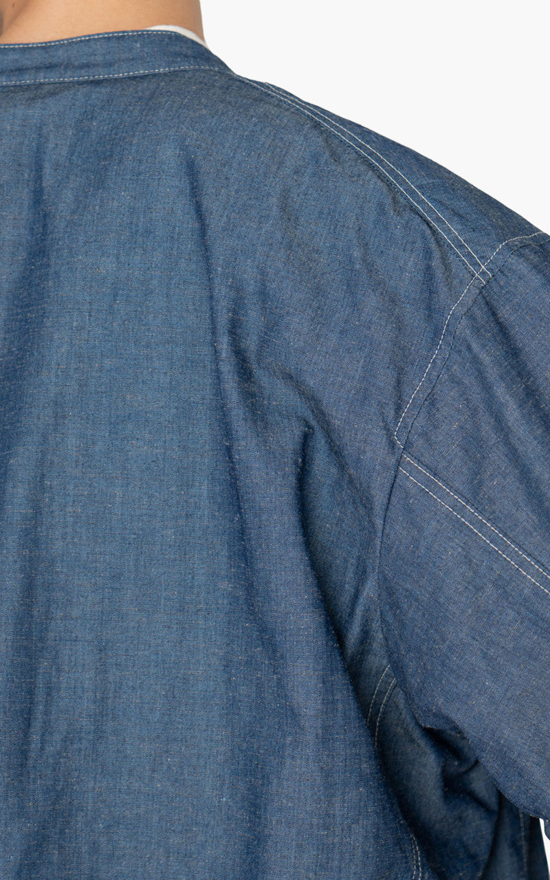 Nanamica Chambray Band Collar Jacket Indigo