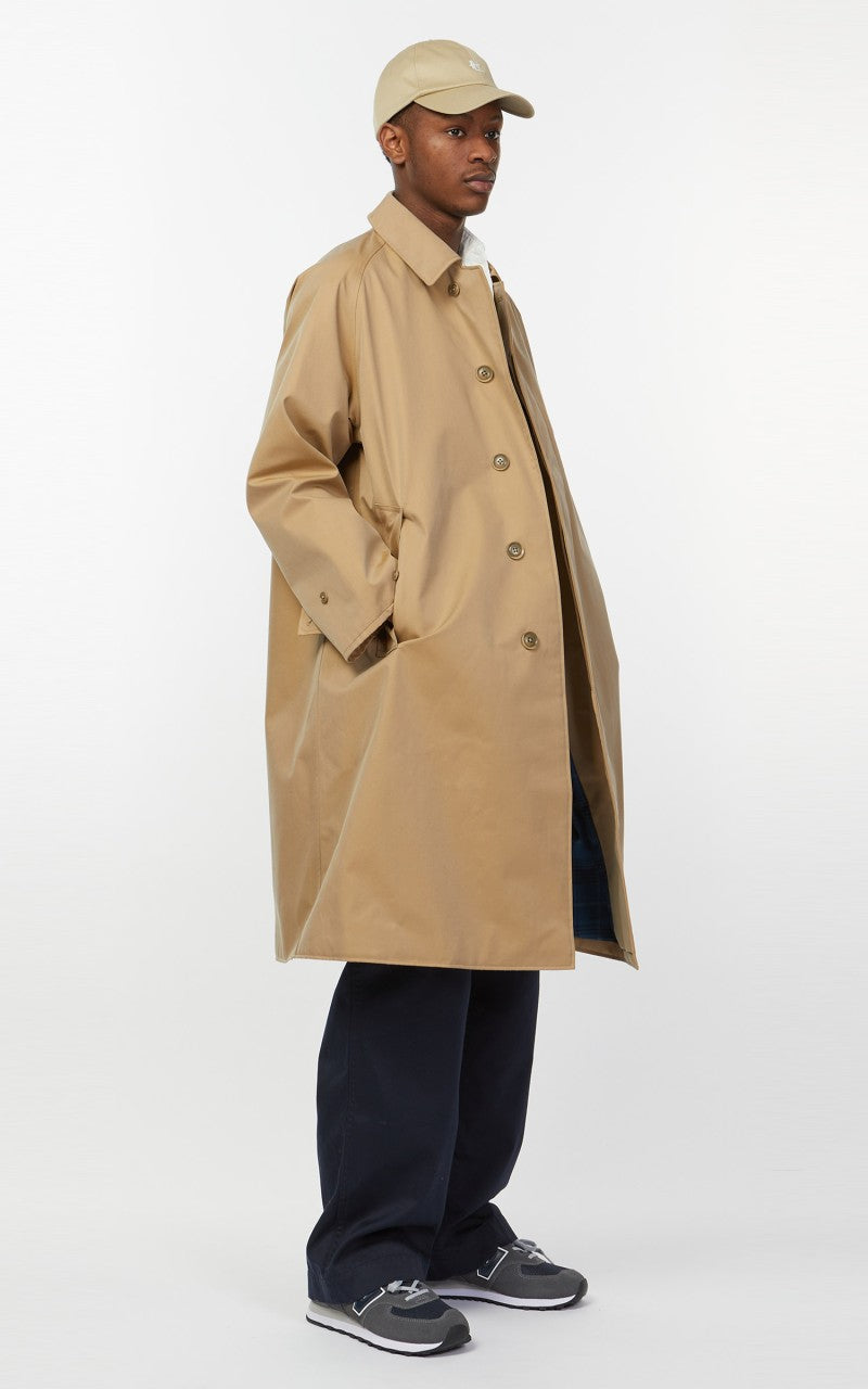 Nanamica GORE-TEX Balmacaan Coat Beige