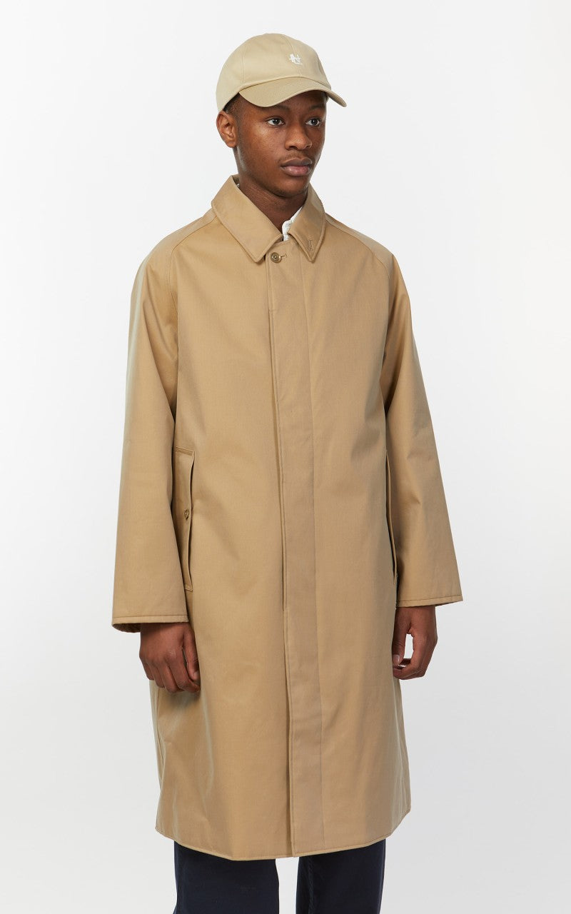 Nanamica GORE-TEX Balmacaan Coat Beige
