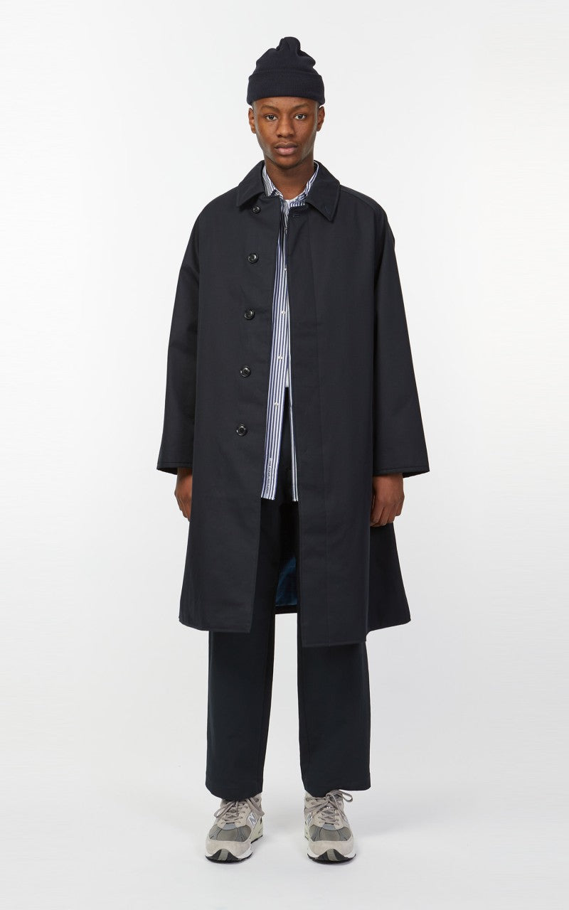 Nanamica GORE-TEX Balmacaan Coat Navy