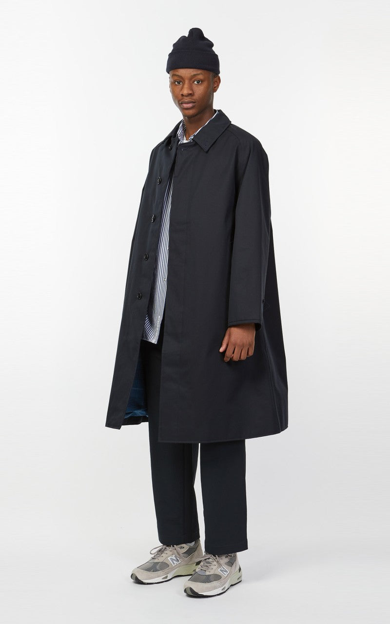 Nanamica GORE-TEX Balmacaan Coat Navy