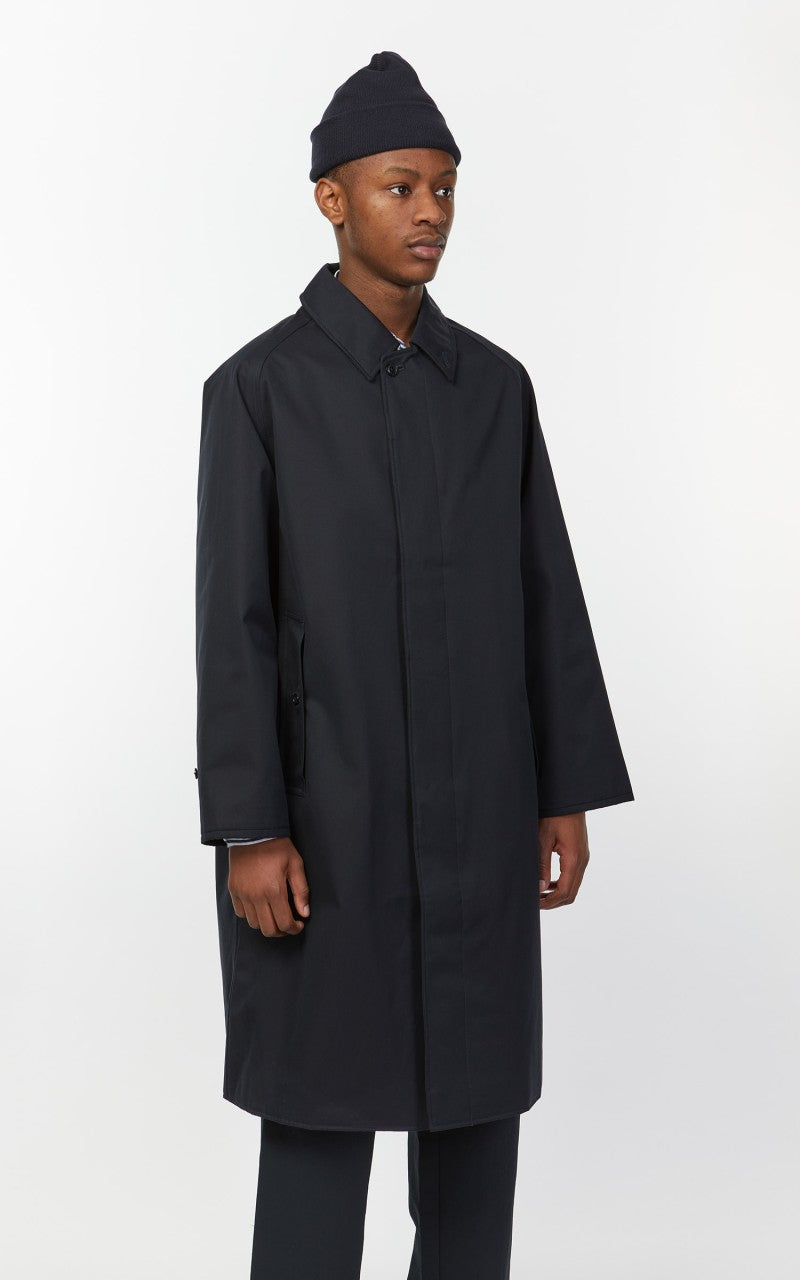 Nanamica GORE-TEX Balmacaan Coat Navy