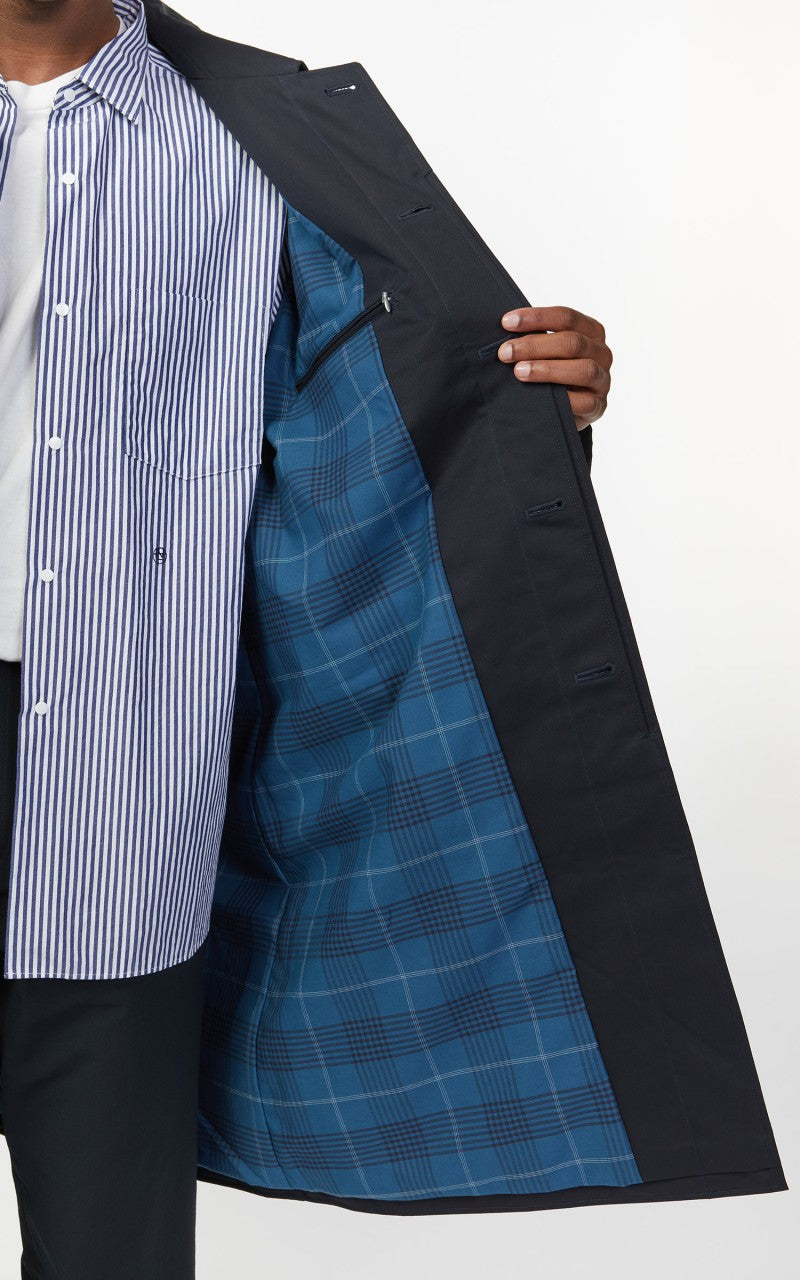 Nanamica GORE-TEX Balmacaan Coat Navy