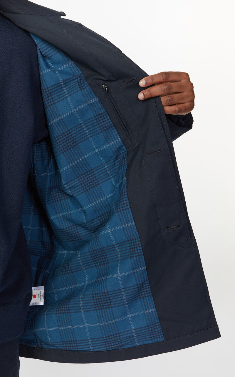 Nanamica 2L GORE-TEX Short Soutien Collar Coat Navy