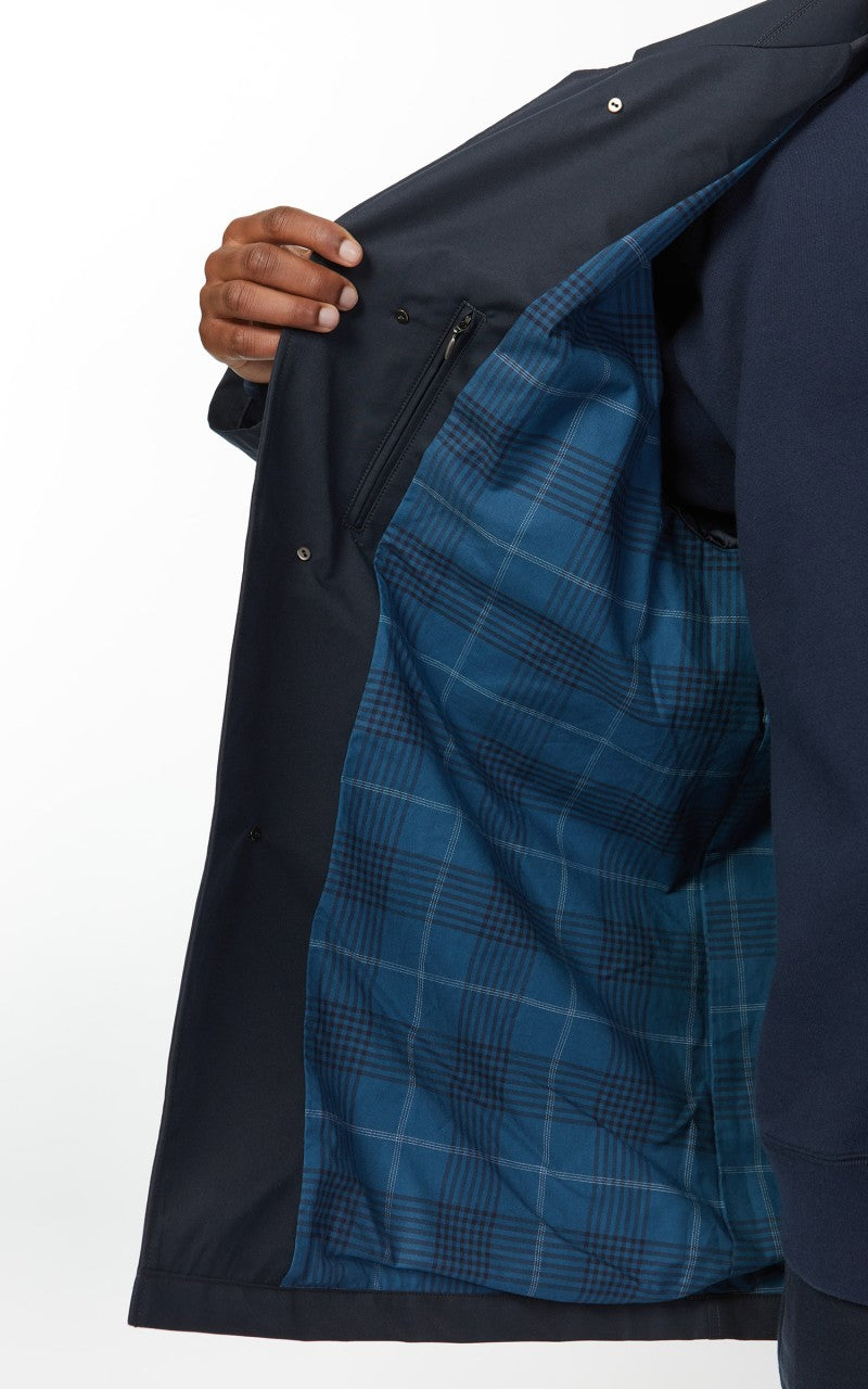 Nanamica 2L GORE-TEX Short Soutien Collar Coat Navy