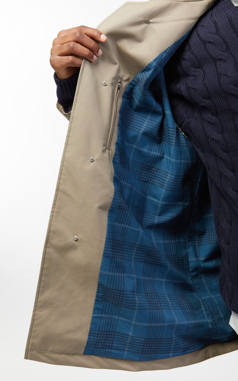 Nanamica 2L GORE-TEX Short Soutien Collar Coat Beige