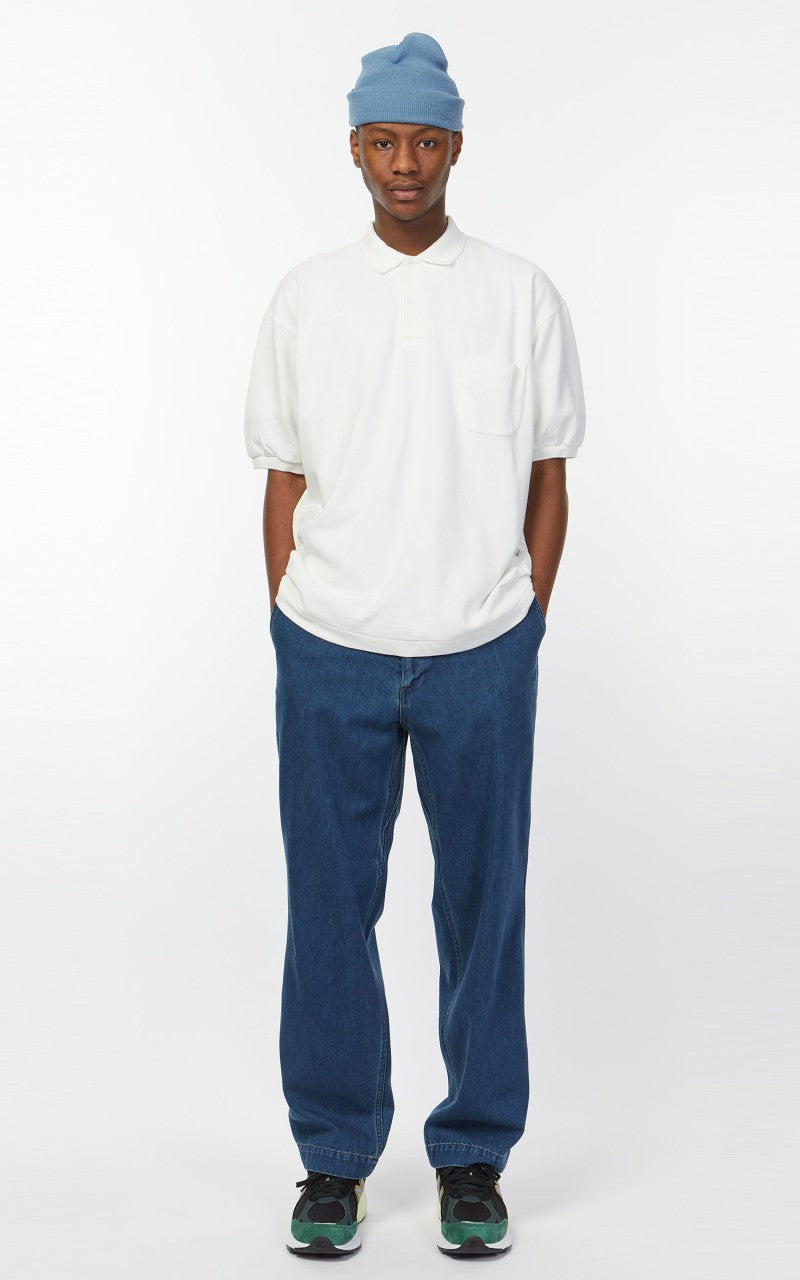 Nanamica Denim Wide Pants Indigo Bleach
