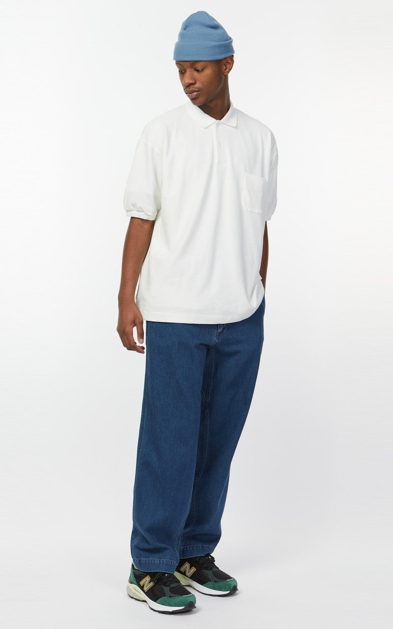 Nanamica Denim Wide Pants Indigo Bleach