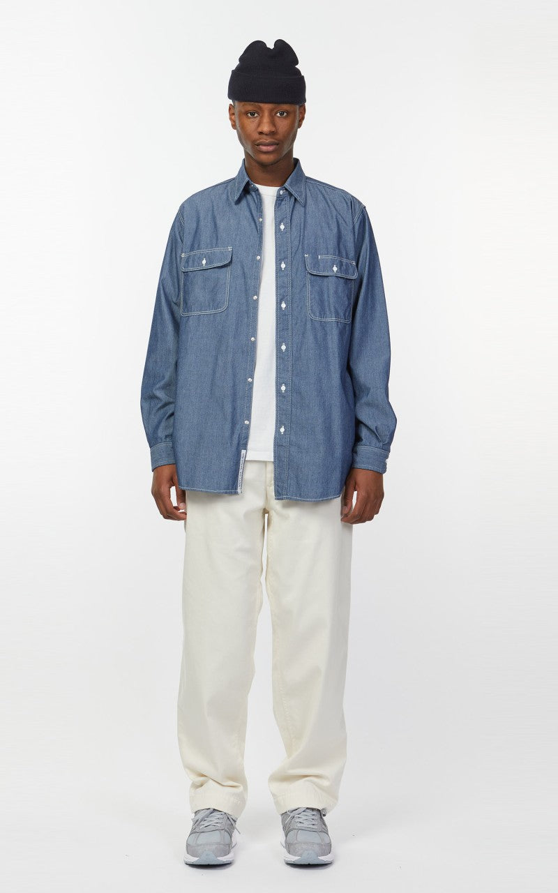 Nanamica Regular Collar Wind Shirt Indigo