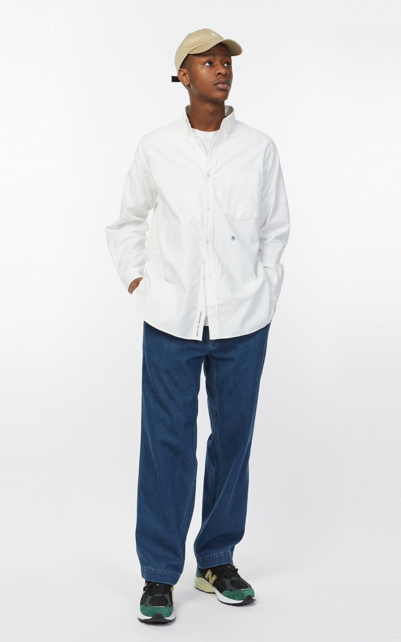 Nanamica Button Down Wind Shirt White