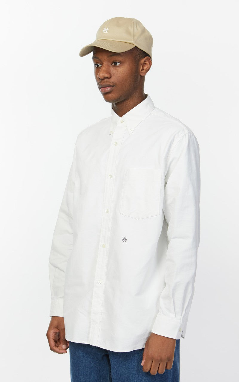 Nanamica Button Down Wind Shirt White