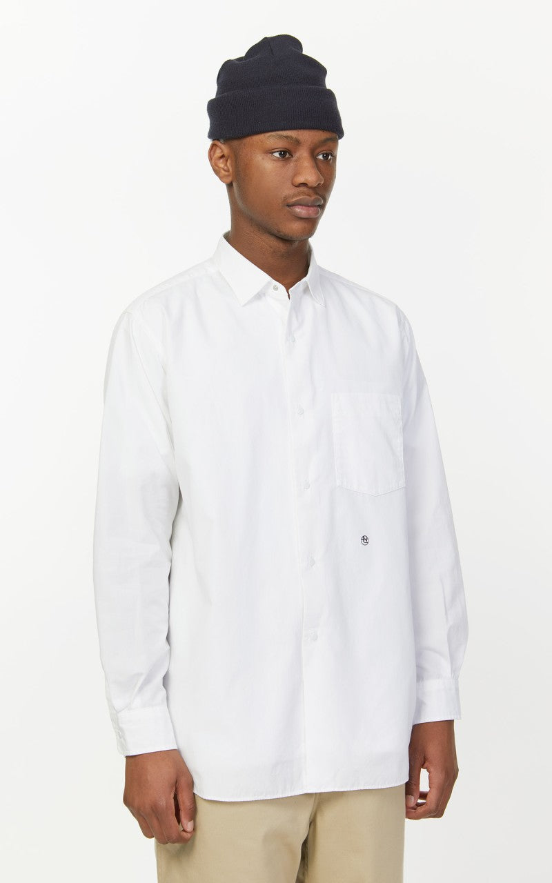 Nanamica Regular Collar Wind Shirt Off White