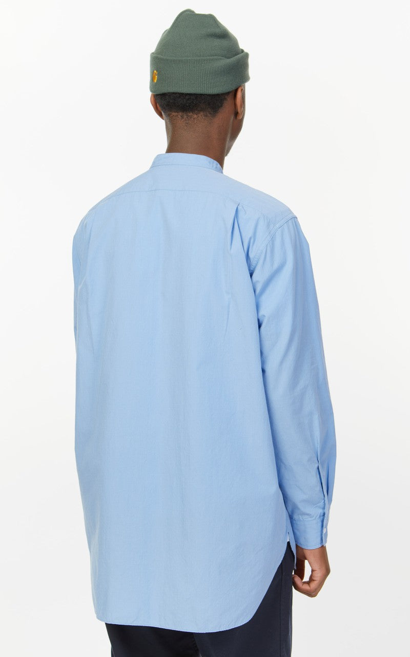 Nanamica Band Collar Wind Shirt Sax