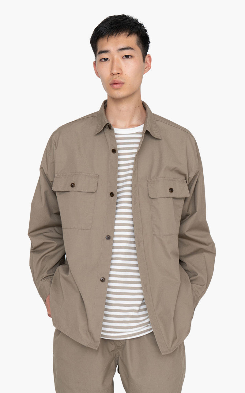 Nanamica Utility Light Wind Shirt Taupe
