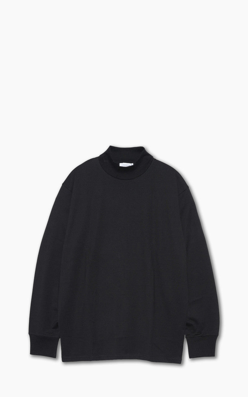 Nanamica Mock Neck L/S Tee Black