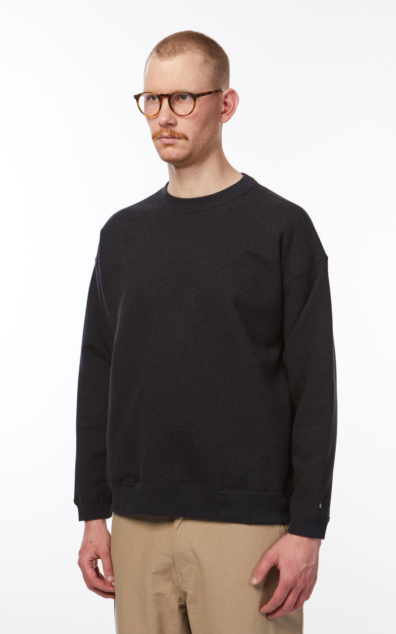 Snow Peak Recycled Cotton Sweat Crewneck Black