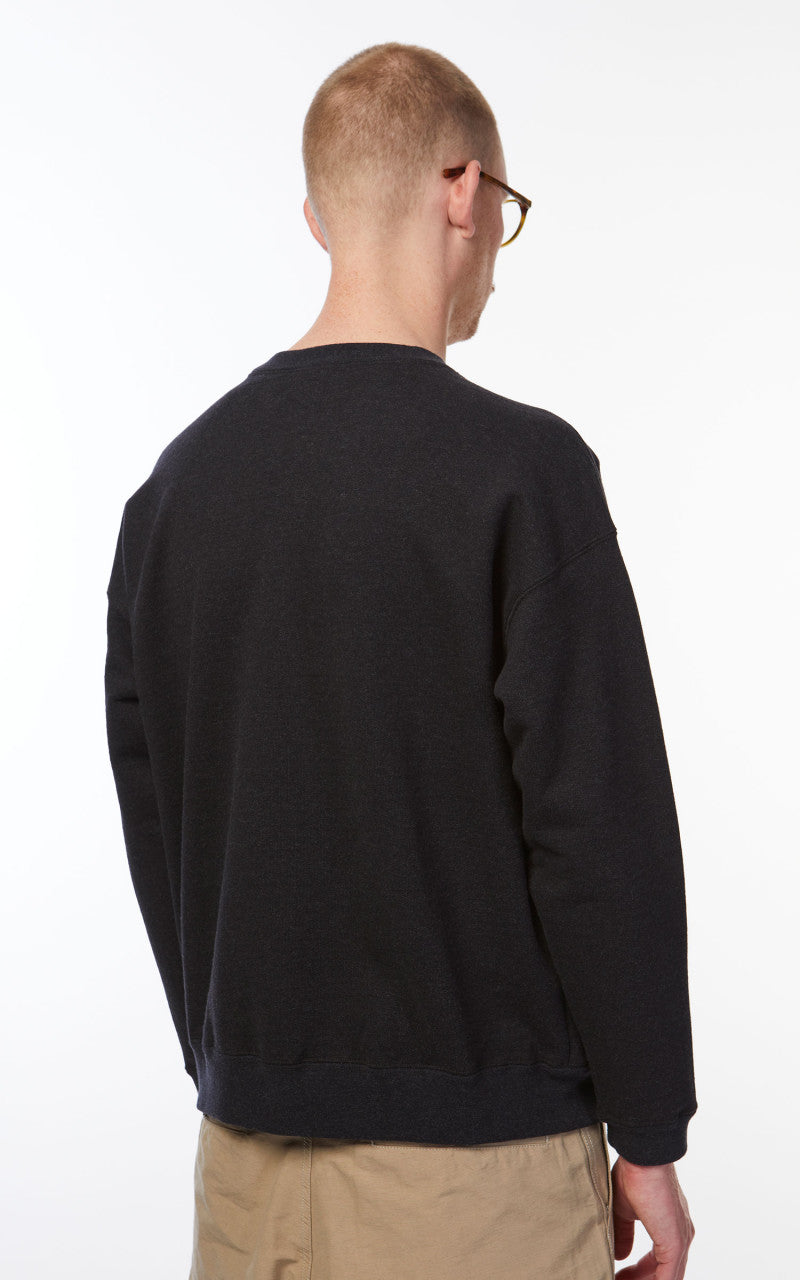 Snow Peak Recycled Cotton Sweat Crewneck Black