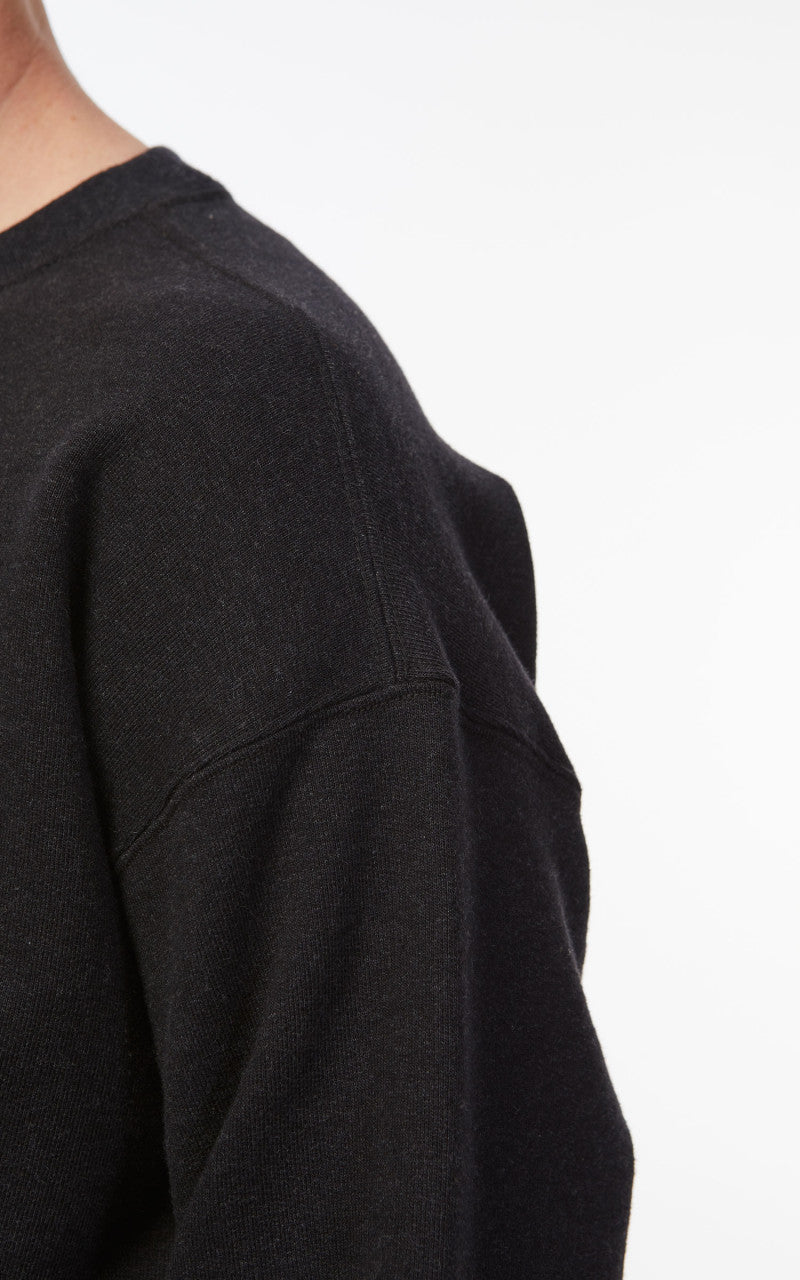 Snow Peak Recycled Cotton Sweat Crewneck Black