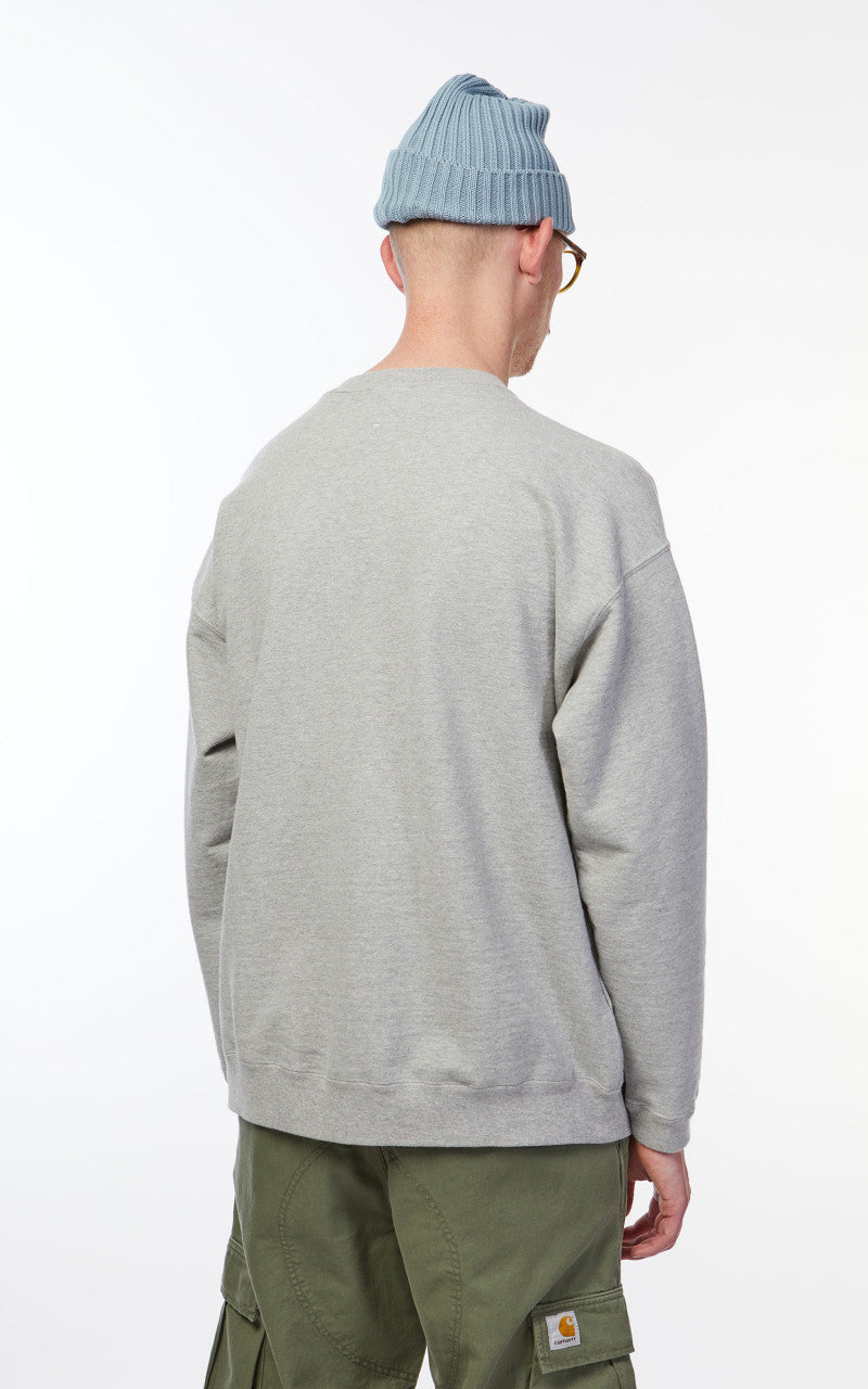 Snow Peak Recycled Cotton Sweat Crewneck Melange Grey
