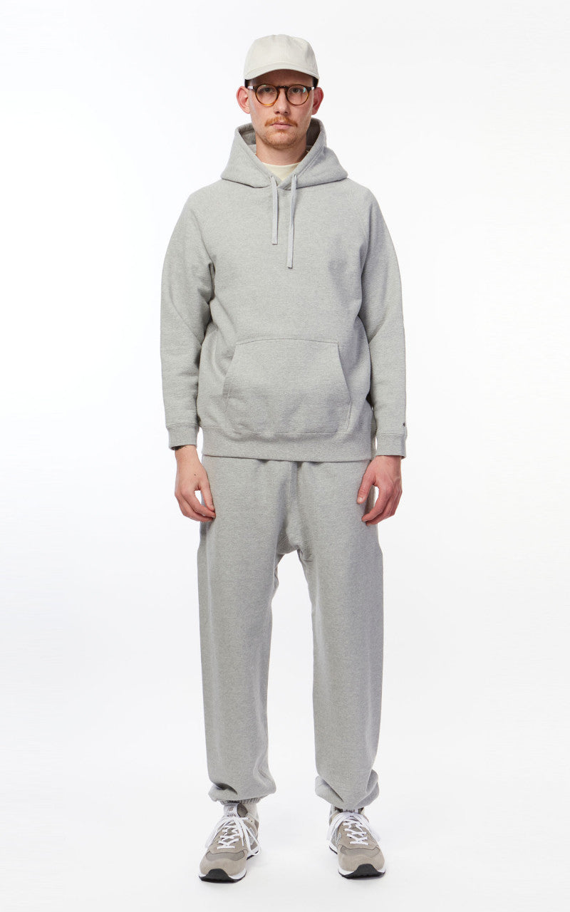 Snow Peak Recycled Cotton Pullover Hoodie Melange Grey