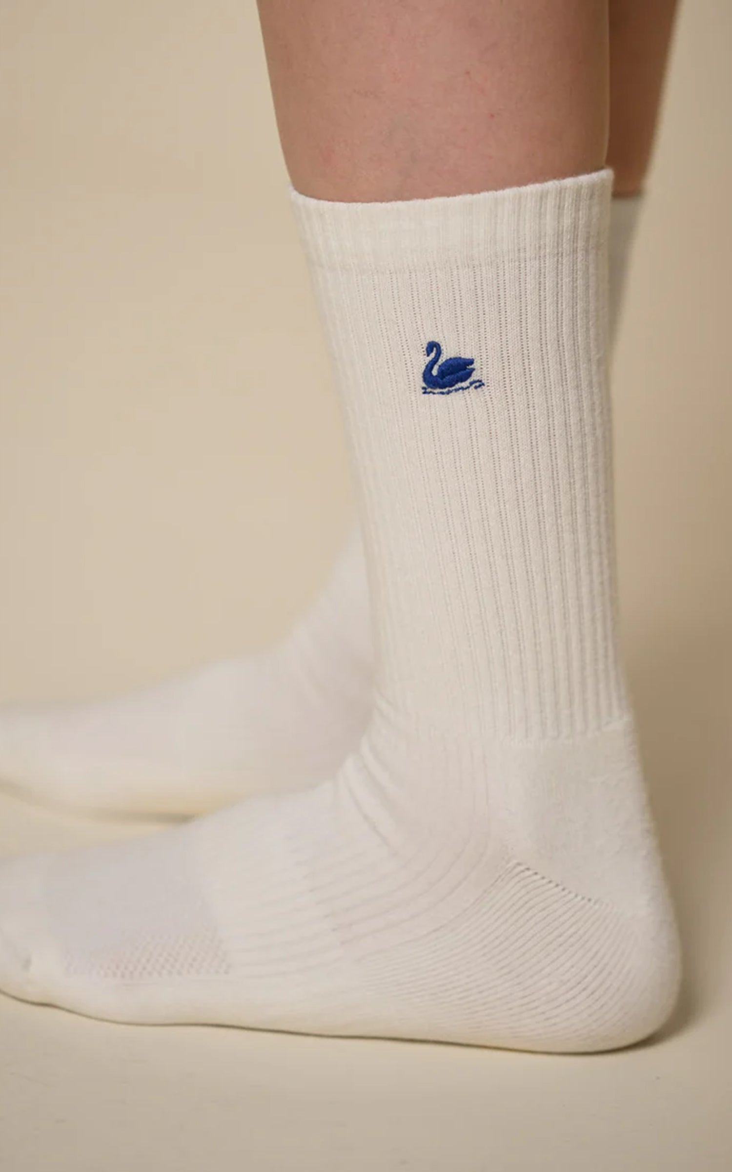 Merz b. Schwanen SWAN_SOCKS01 Classic Tennis Socks 2-Pack White