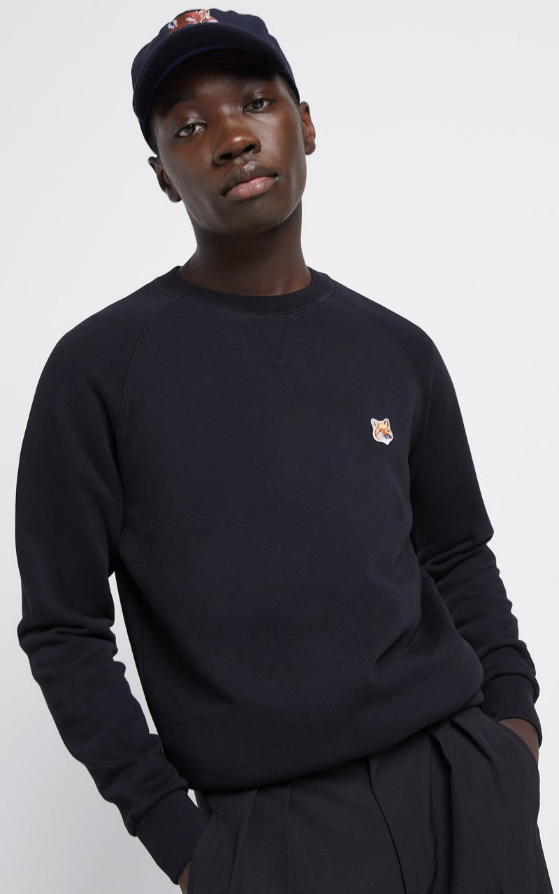 Maison Kitsuné Sweatshirt Fox Head Patch Black