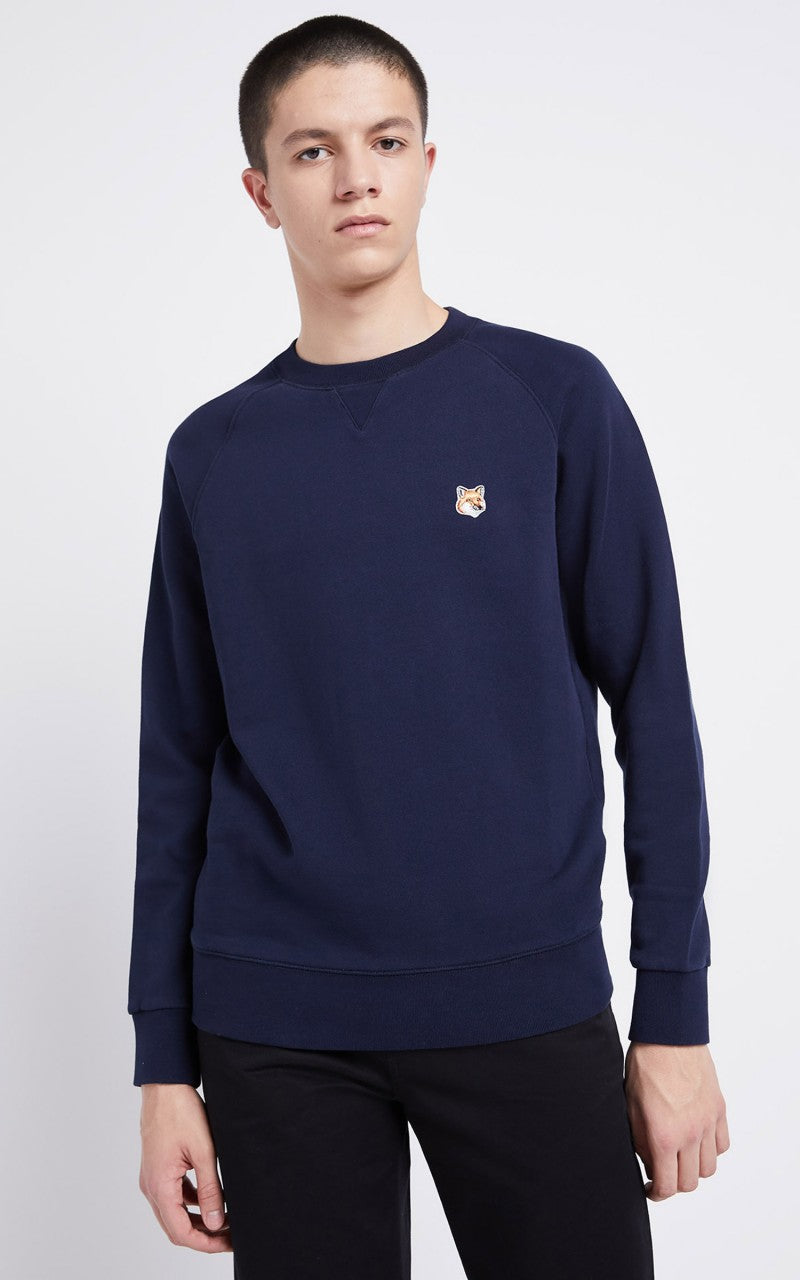 Maison Kitsuné Sweatshirt Fox Head Patch Navy