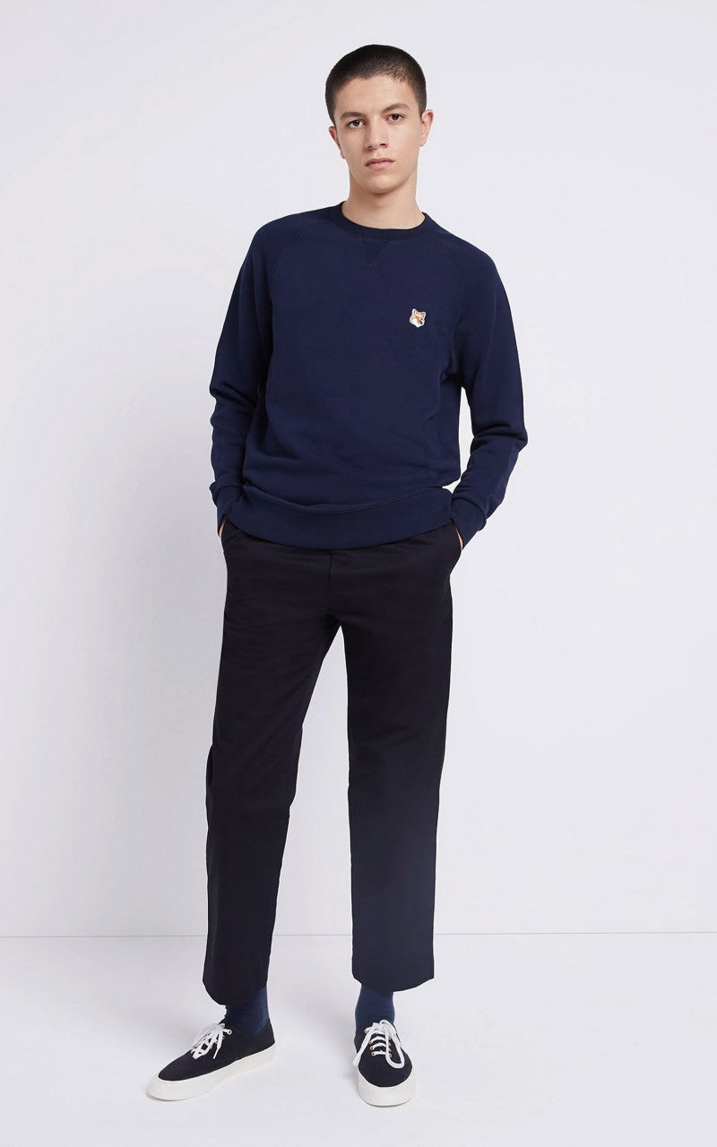 Maison Kitsuné Sweatshirt Fox Head Patch Navy