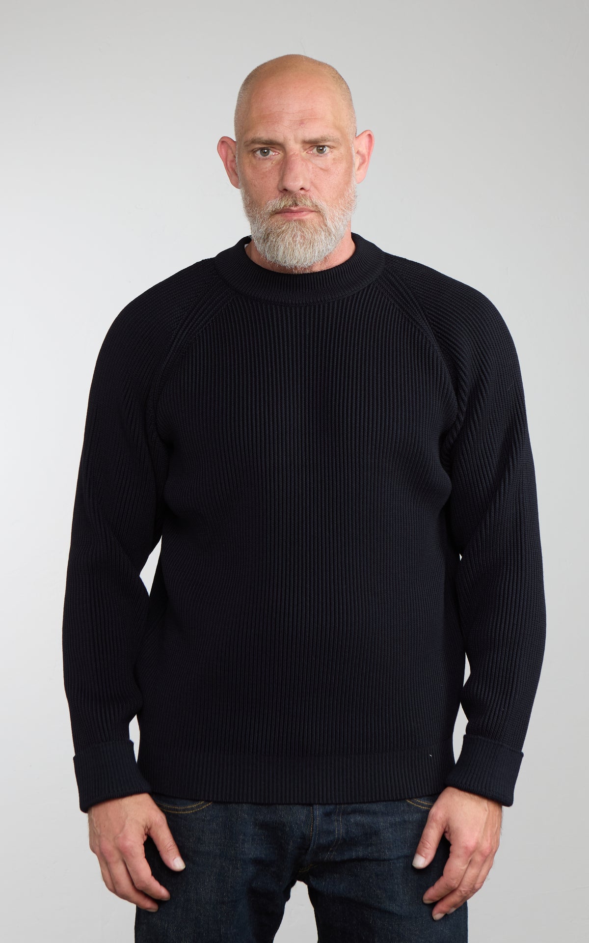 S.N.S. Herning Render Mock Neck Navy Blue