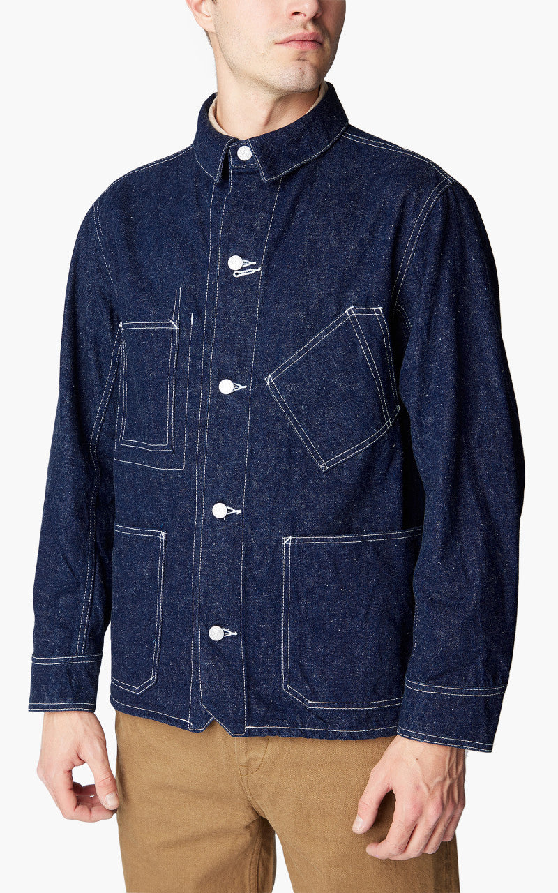Samurai Jeans S50CV-SC01 Chore Jacket Selvedge Indigo 10oz
