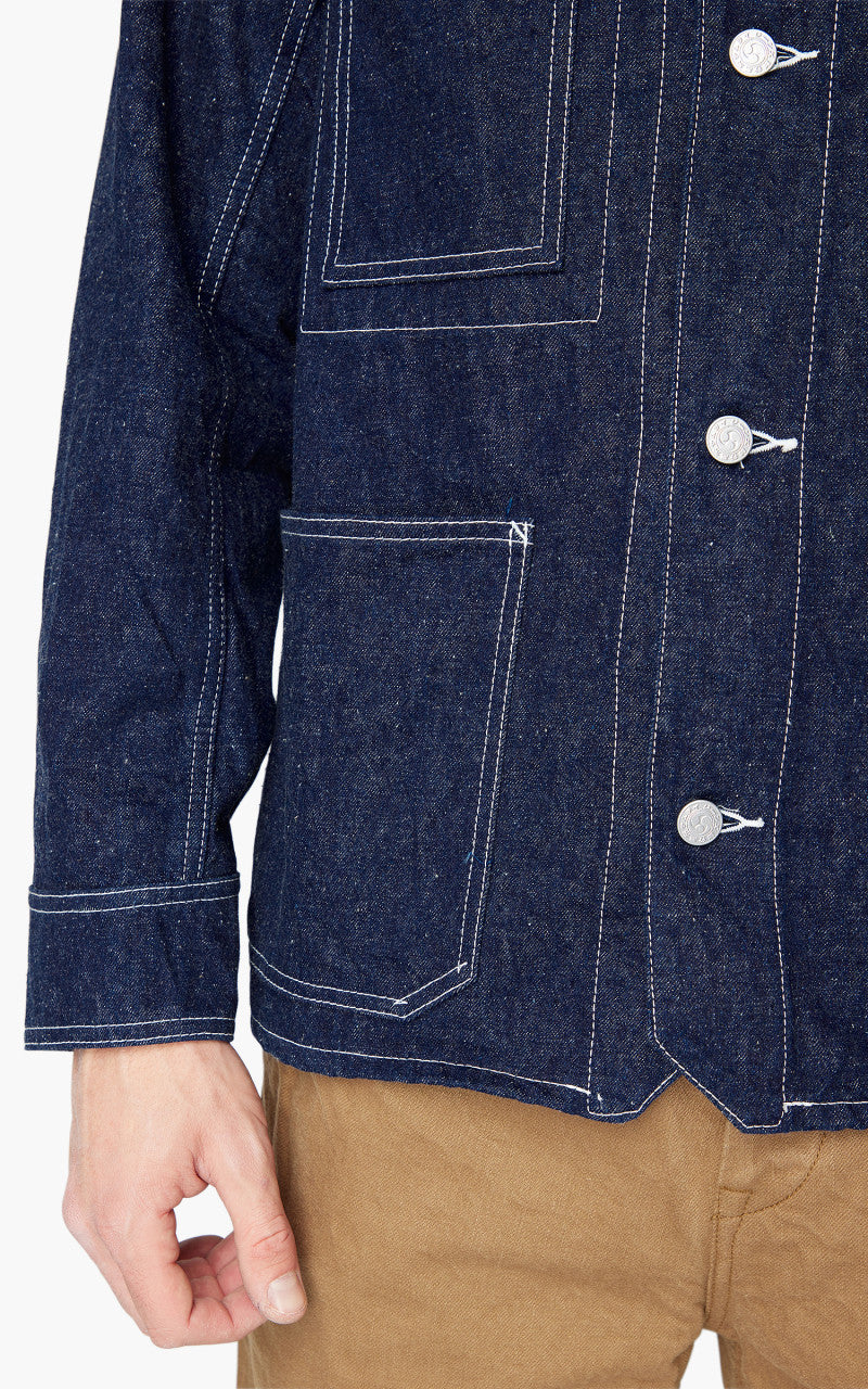 Samurai Jeans S50CV-SC01 Chore Jacket Selvedge Indigo 10oz
