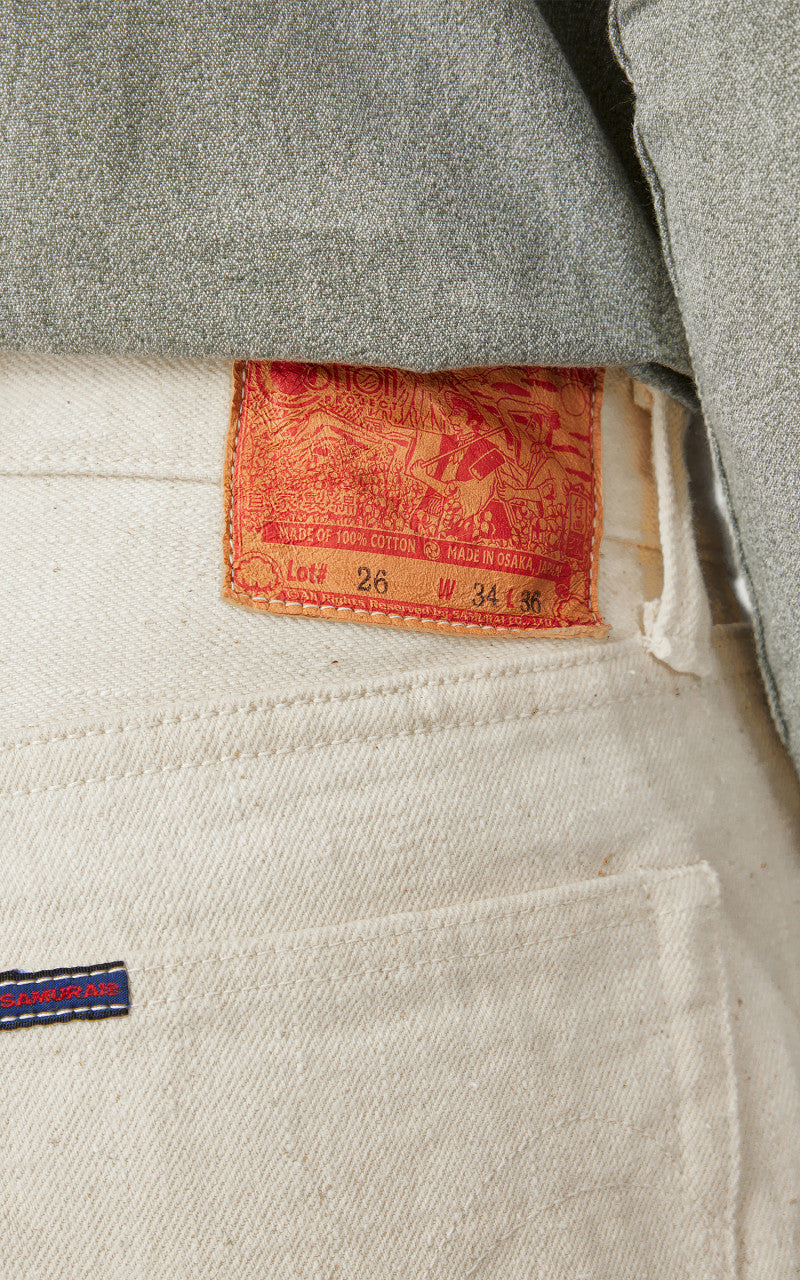 Samurai Jeans S710SC-KI Japanese Cotton Jeans Natural 18oz