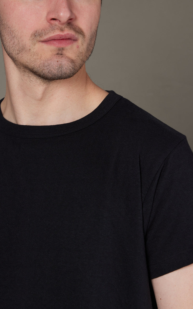 Samurai Jeans SJ2PST-Crew Plain Crew Neck 2-Pack T-Shirt Black