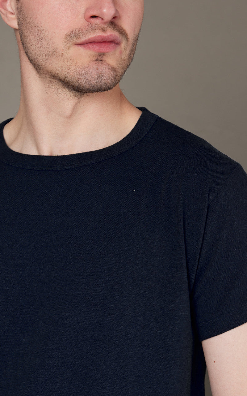 Samurai Jeans SJ2PST-Crew Plain Crew Neck 2-Pack T-Shirt Navy