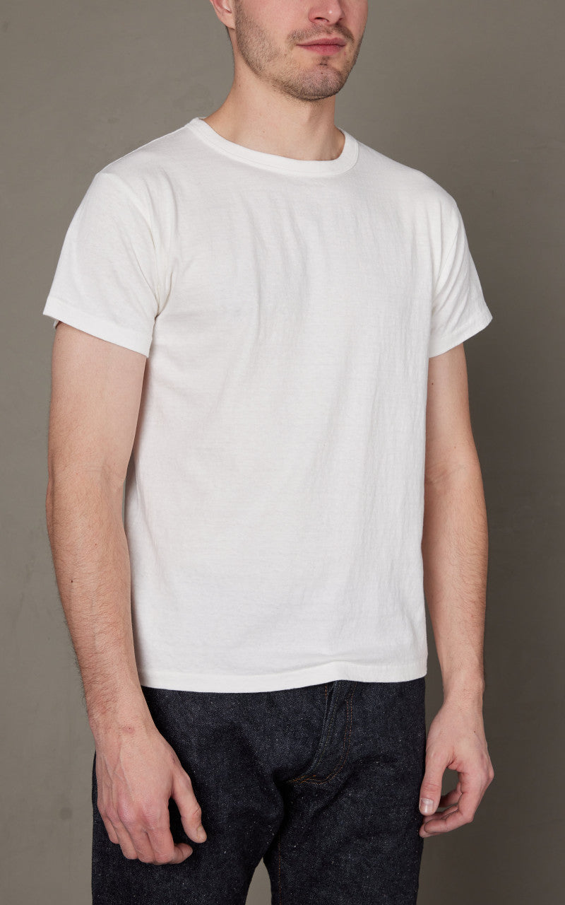 Samurai Jeans SJ2PST-Crew Plain Crew Neck 2-Pack T-Shirt White