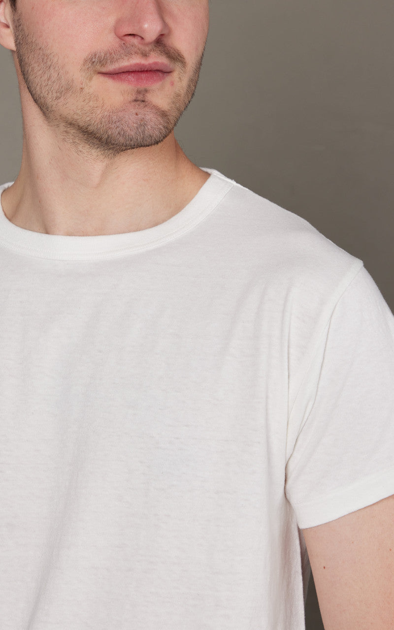 Samurai Jeans SJ2PST-Crew Plain Crew Neck 2-Pack T-Shirt White