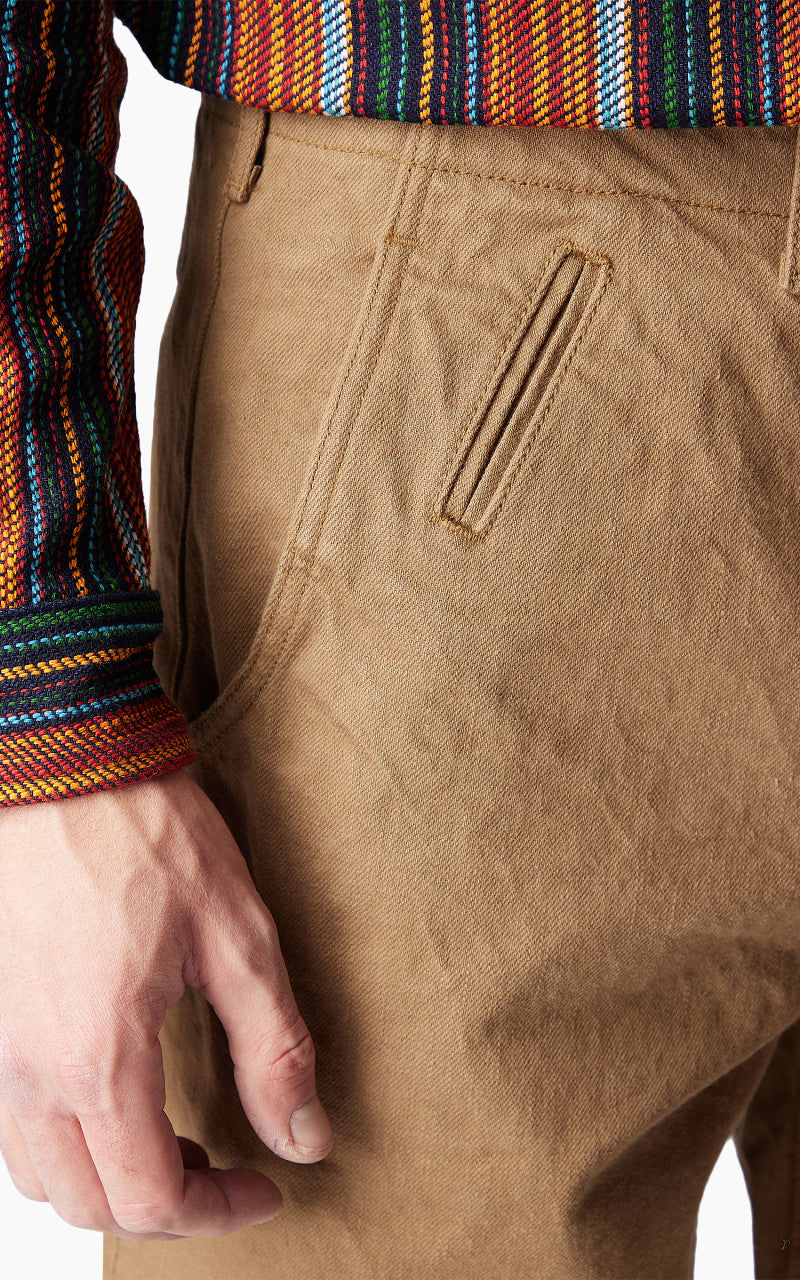 Samurai Jeans SJ48CP Wide Straight Chino Selvedge Khaki 15oz