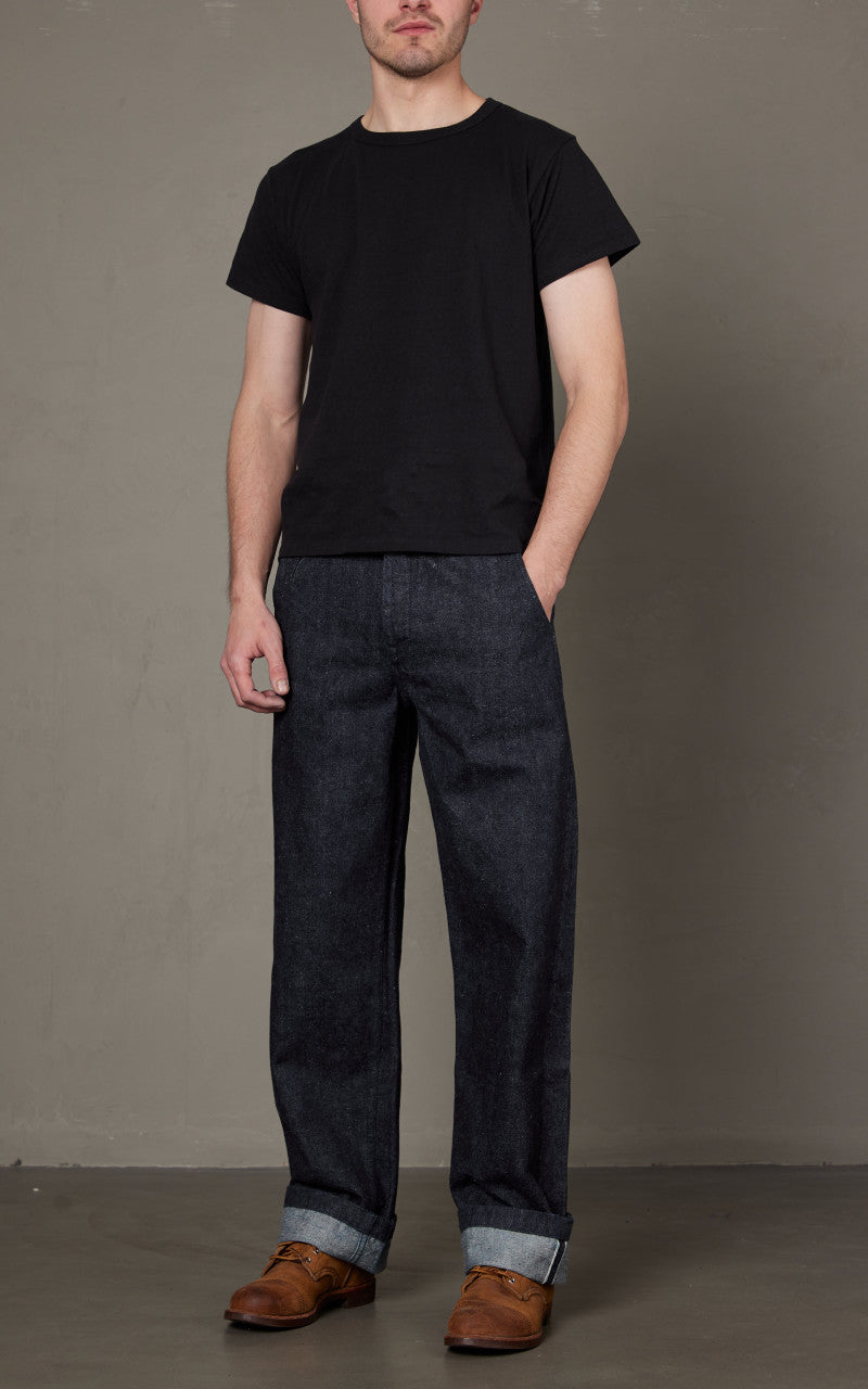 Samurai Jeans SJ48DP Wide Straight Chino Selvedge Indigo 15oz