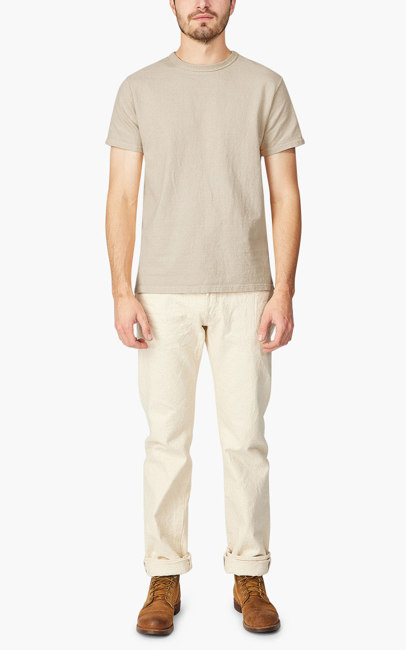 Samurai Jeans SJST-SC01 Japanese Cotton Made Crew Neck Tee Kuri Light