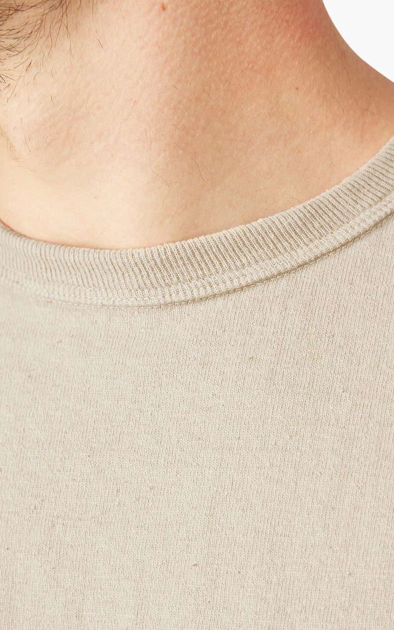 Samurai Jeans SJST-SC01 Japanese Cotton Made Crew Neck Tee Kuri Light