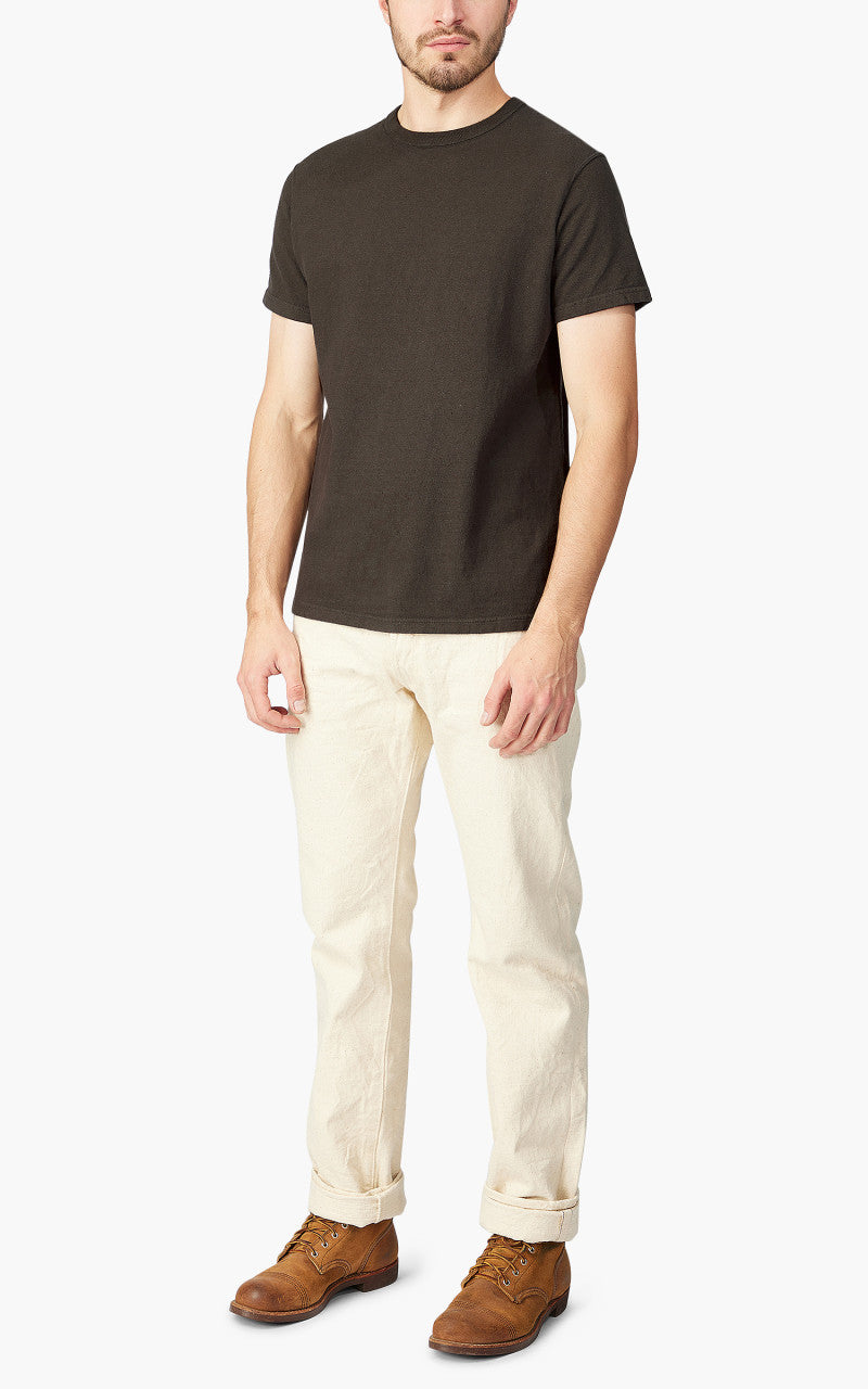 Samurai Jeans SJST-SC01 Japanese Cotton Made Crew Neck Tee Kuromame
