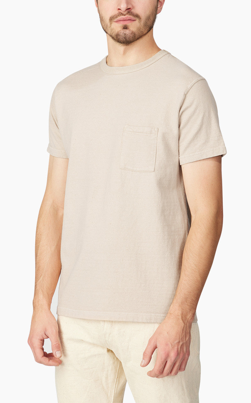 Samurai Jeans SJST-SC03 Japanese Cotton Made Pocket Tee Kuri Light