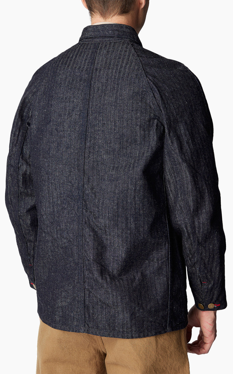 Samurai Jeans SWCCA-HB Chore Jacket Neppy HBT Indigo 13oz
