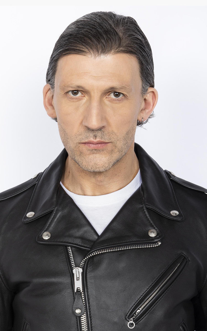 Schott NYC 618 Cowhide Perfecto Leather Jacket Black