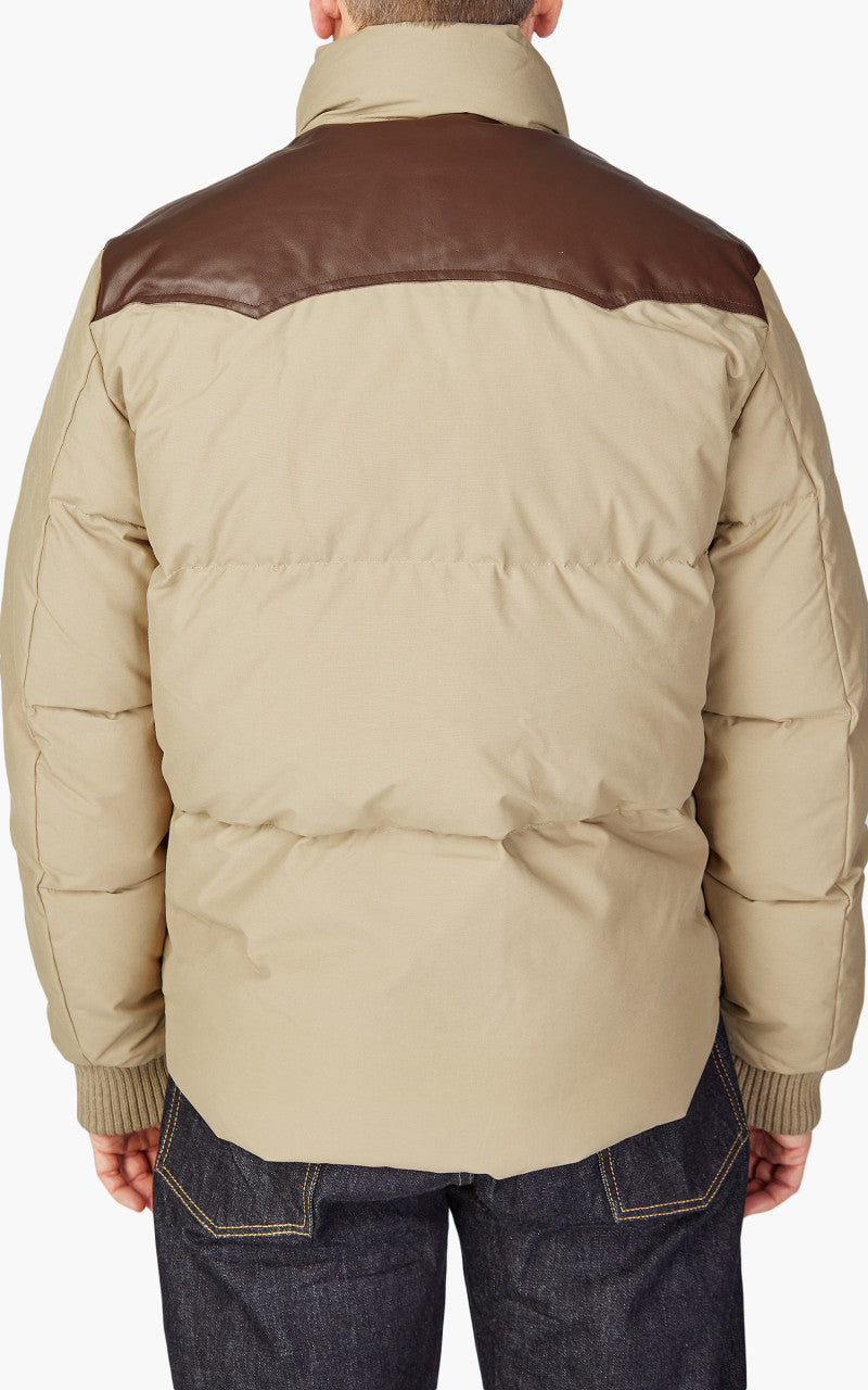 Schott NYC Blackburn Rancher Puffer Jacket Beige