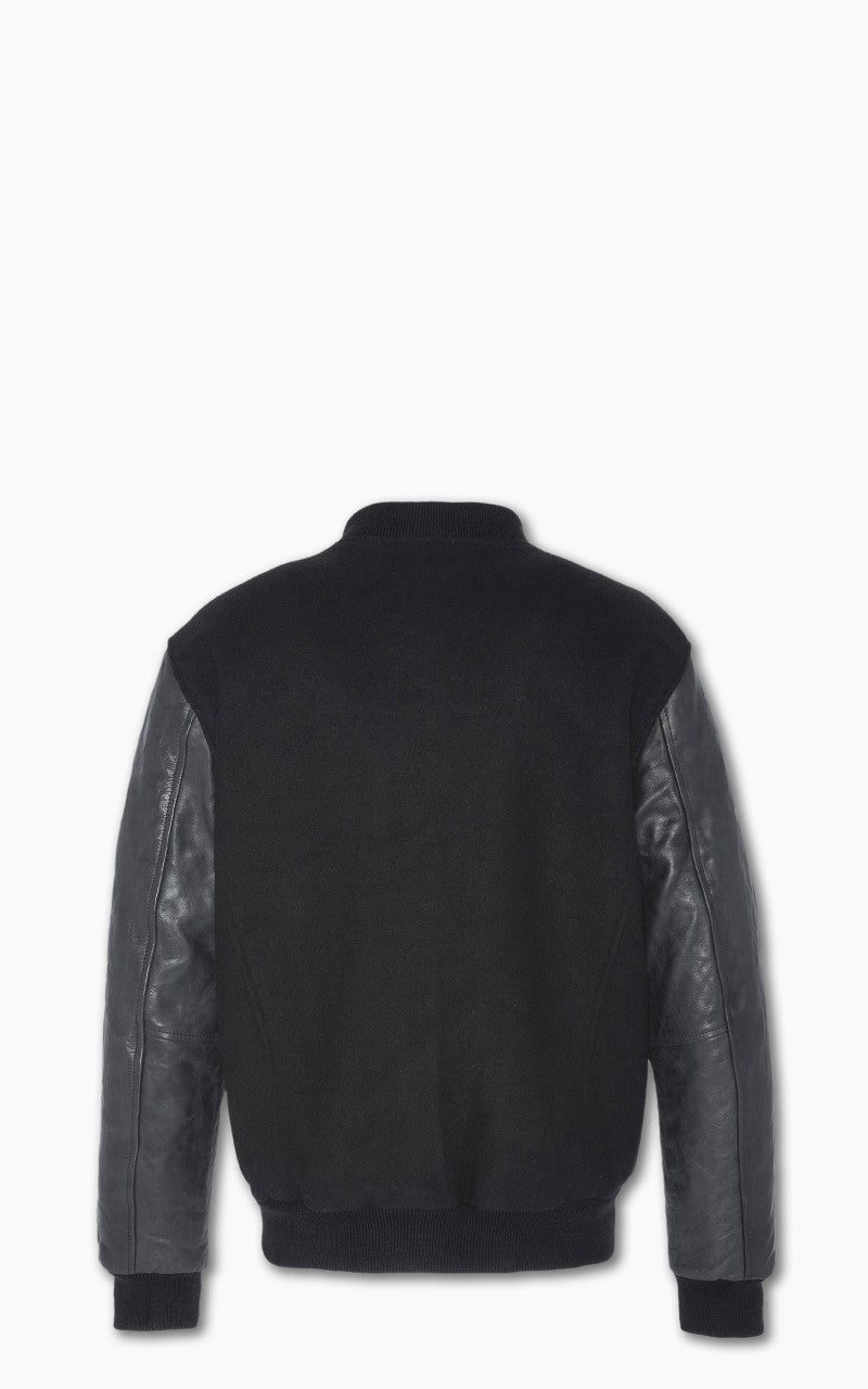 Schott NYC Varsity Jacket LCUSA Black/Black