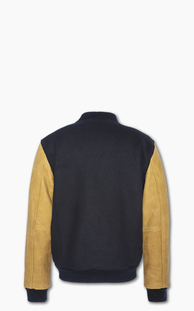 Schott NYC Varsity Jacket LCUSA Navy/Cognac