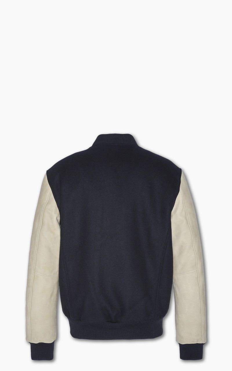 Schott NYC Varsity Jacket LCUSA Navy/Beige