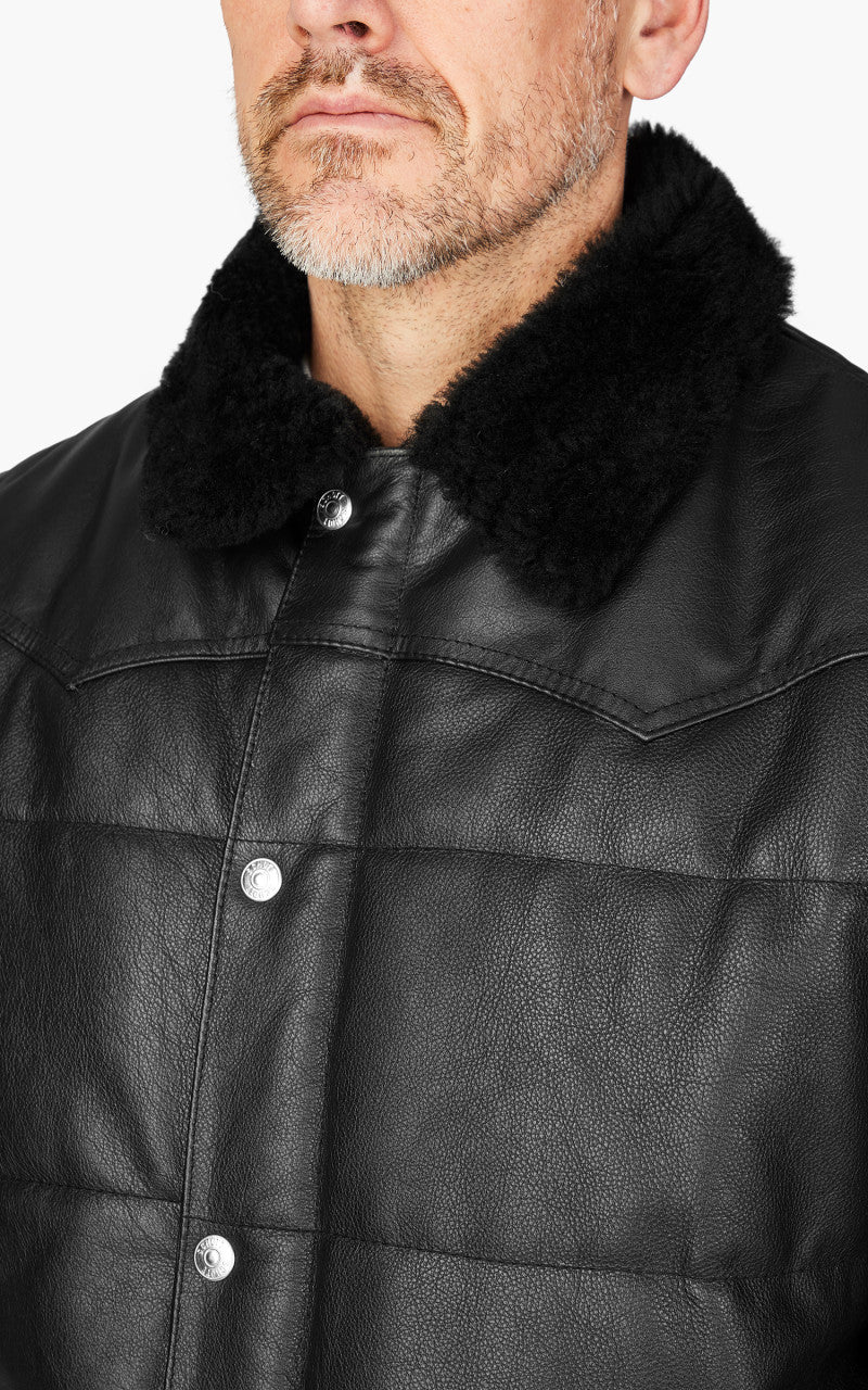 Schott NYC LCDAYTON Rancher Puffer Jacket Black/Black